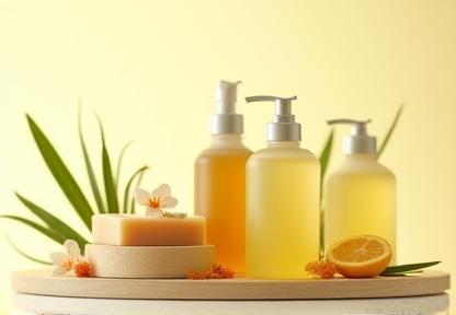 Selection of body care products